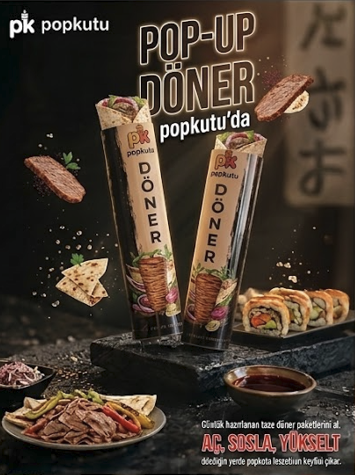 Popkutu Döner Sunumu
